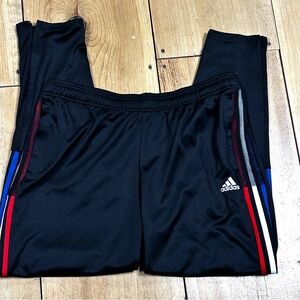 Adidas Primegreen Track Pants Black Multi Sport 3-Stripe Training Sport, XL, EUC